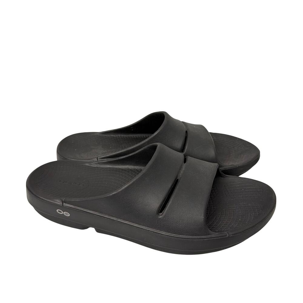 OOFOS OOahh Recovery Slide Sandals Men’s Size 13 Black Walking